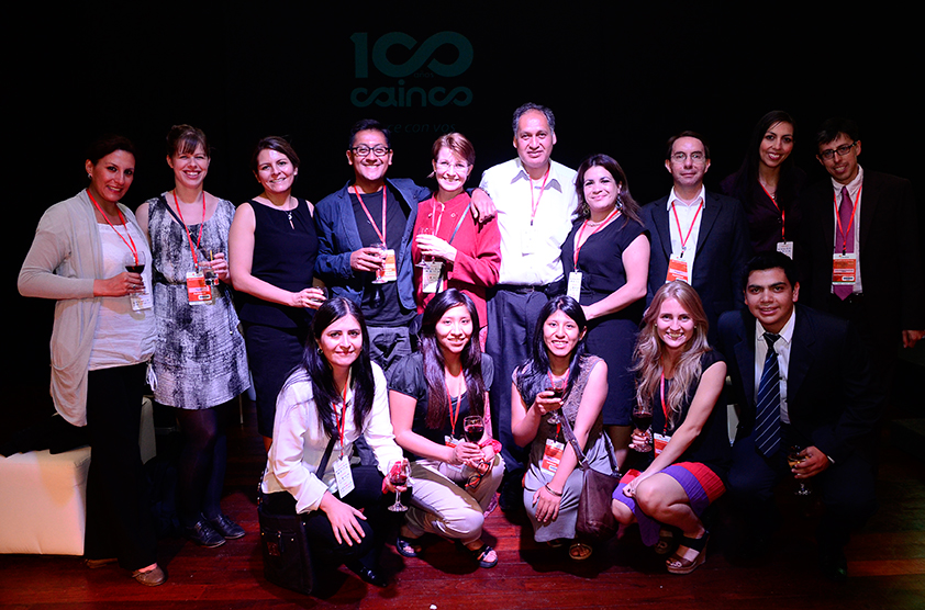 The INESAD team at CAINCO's welcome cocktail in Santa Cruz de la Sierra, 14 October 2015.