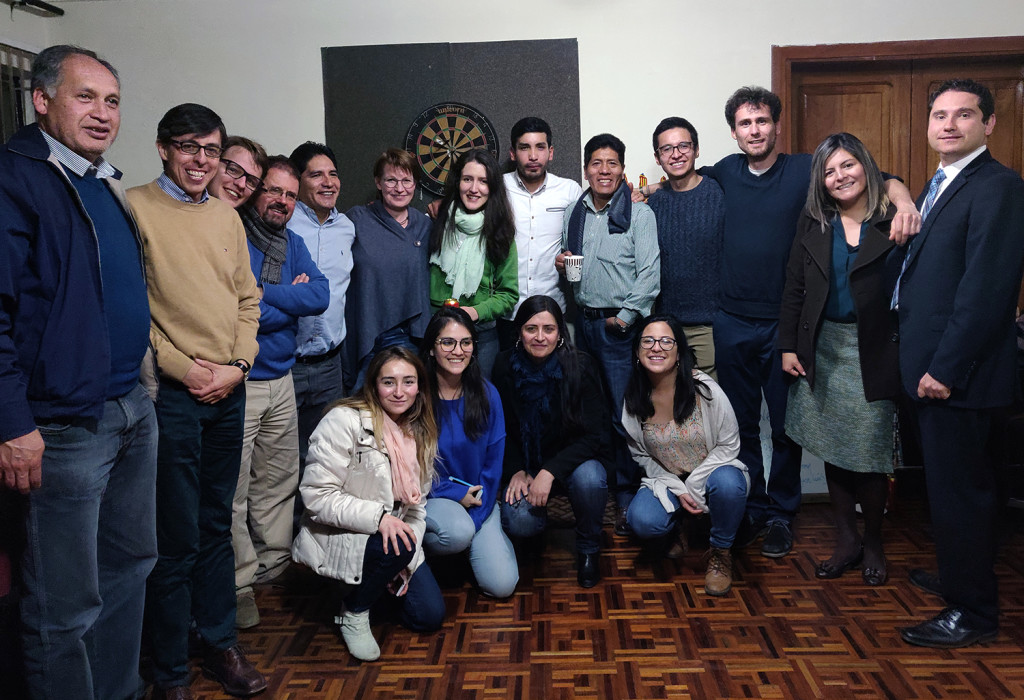 Participants in the 2019 Dream Team Dart Tournament at INESAD, La Paz, July 2019.